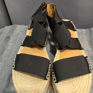 Jeffrey Campbell Black Espadrille Sandals